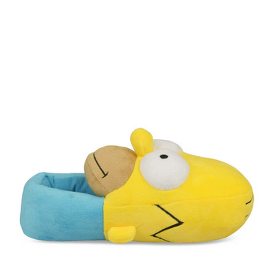 Chaussons peluche Homer JAUNE SIMPSONS