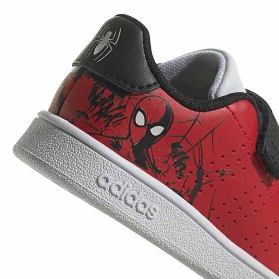 Baskets ROUGE ADIDAS Advantage Spiderman