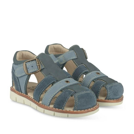 Sandales BLEU CHARLIE & FRIENDS CUIR