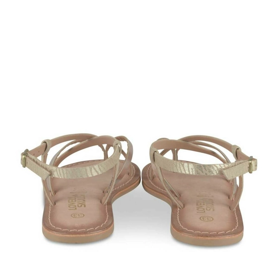 Sandals GOLD LOVELY SKULL CUIR