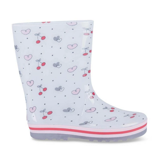 Rain boots WHITE LOVELY SKULL