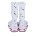 Rain boots WHITE LOVELY SKULL