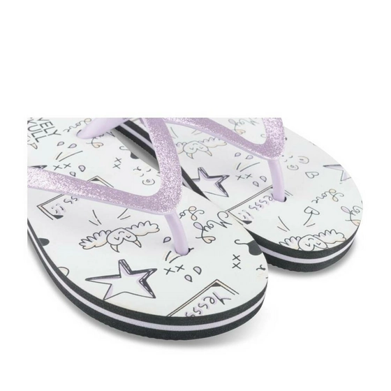 Flip flops PURPLE LOVELY SKULL