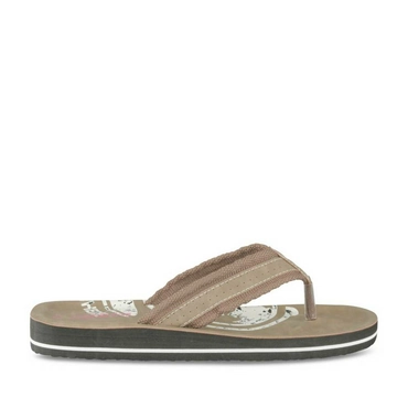 Flip flops BROWN DENIM SIDE