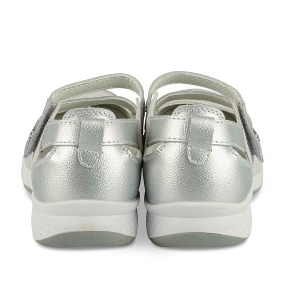 Ballet pumps SILVER EVITA LEATHER