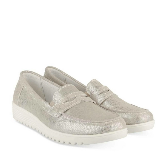 Moccasins SILVER EVITA LEATHER