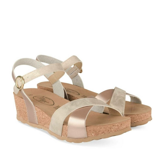 Sandals GOLD MEGIS CASUAL