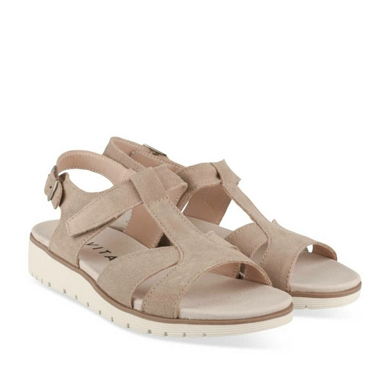 Sandals TAUPE EVITA LEATHER