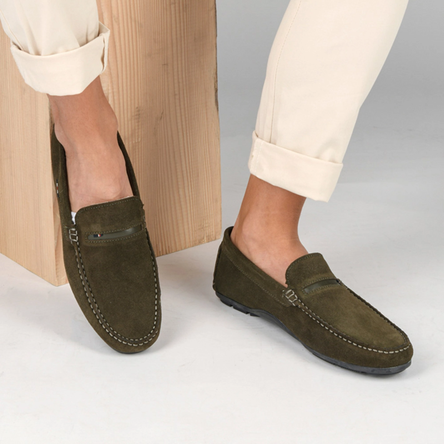 Moccasins KHAKI MEGIS CASUAL