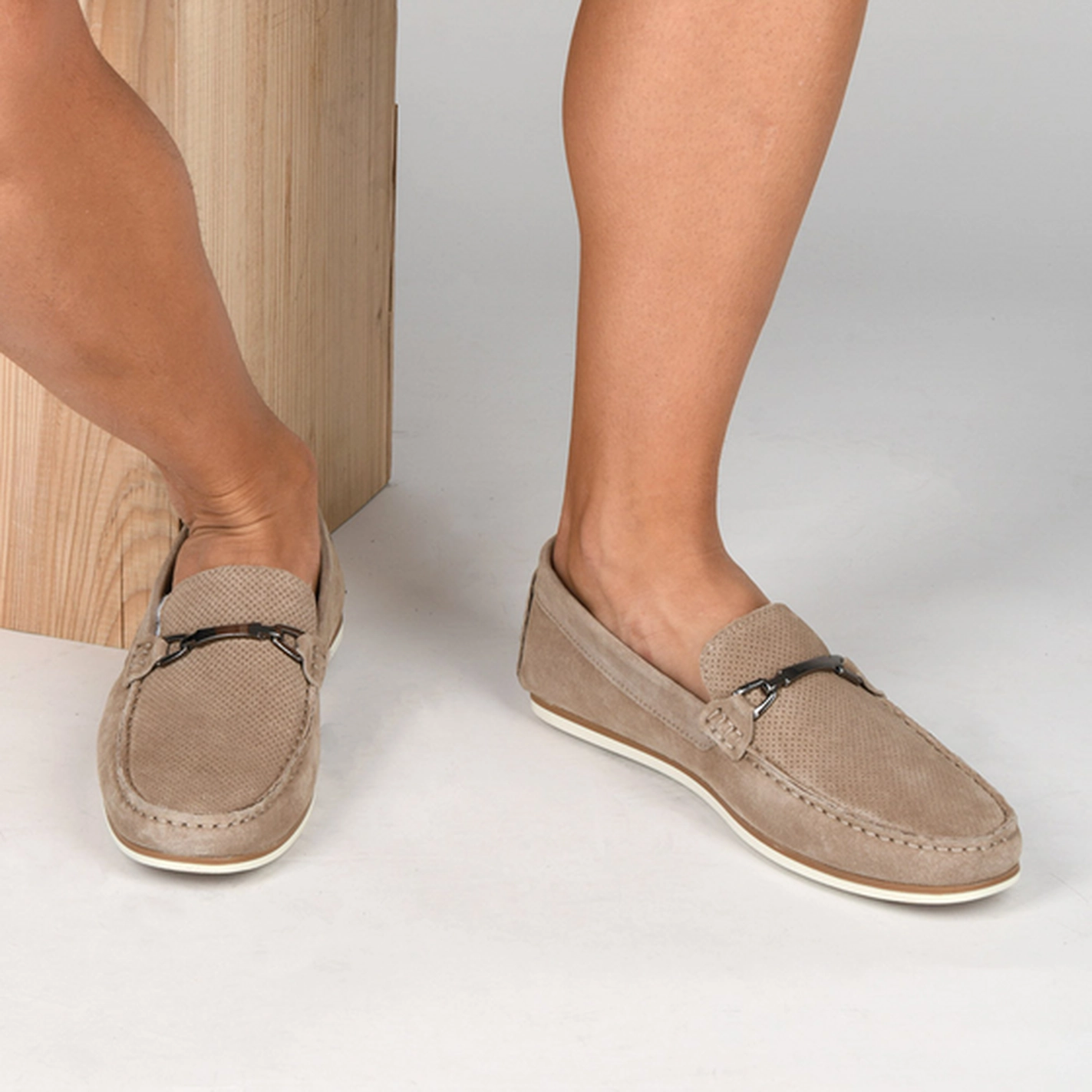 Moccasins BEIGE MEGIS CASUAL