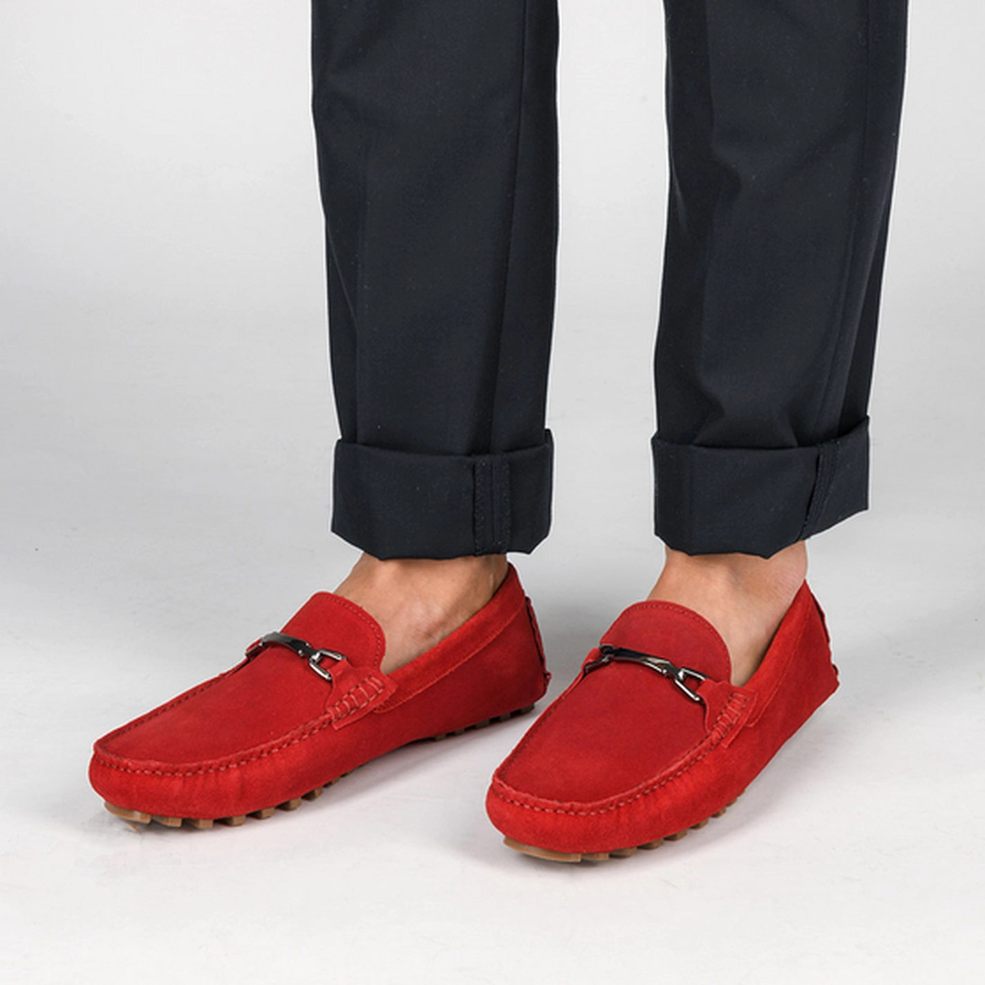 Moccasins RED MEGIS CASUAL