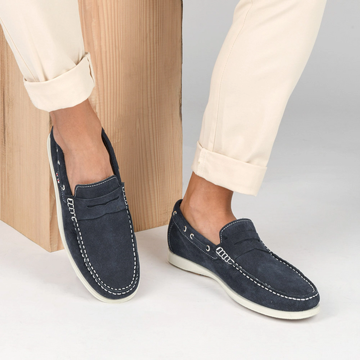 Moccasins NAVY MEGIS CASUAL