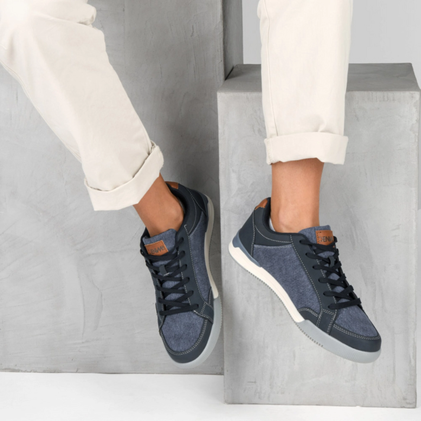 Baskets MARINE DENIM SIDE