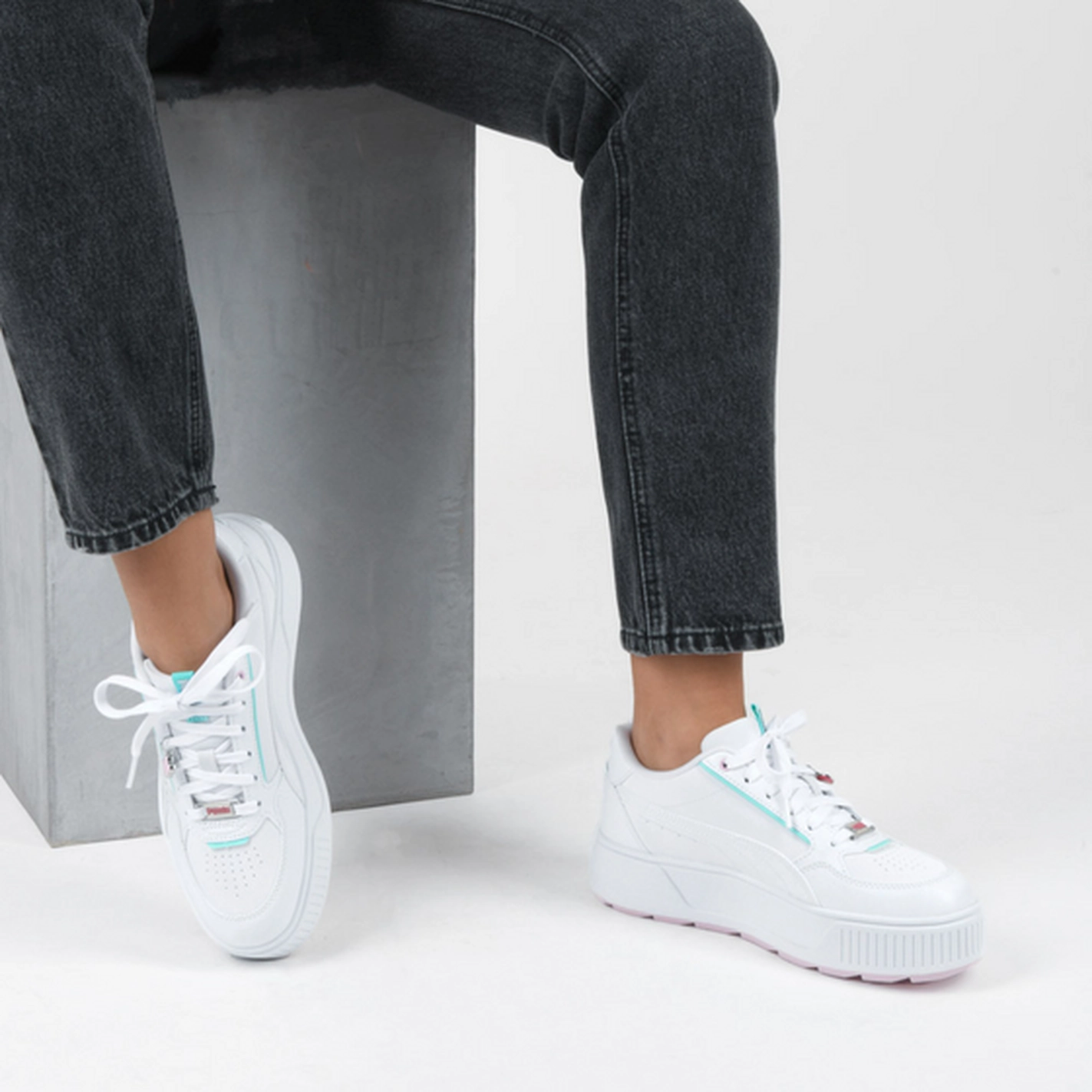 Sneakers Karmen Rebelle Charms WHITE PUMA