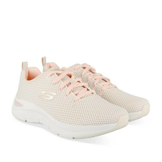 Baskets BLANC SKECHERS Arch Comfort®-Natural Flutter