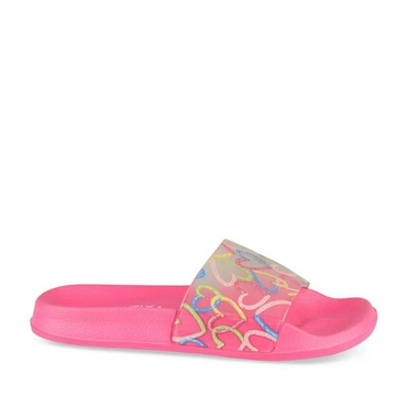 Badslippers ROZE LOVELY SKULL