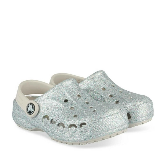 Clogs SILVER CROCS Baya Glitter