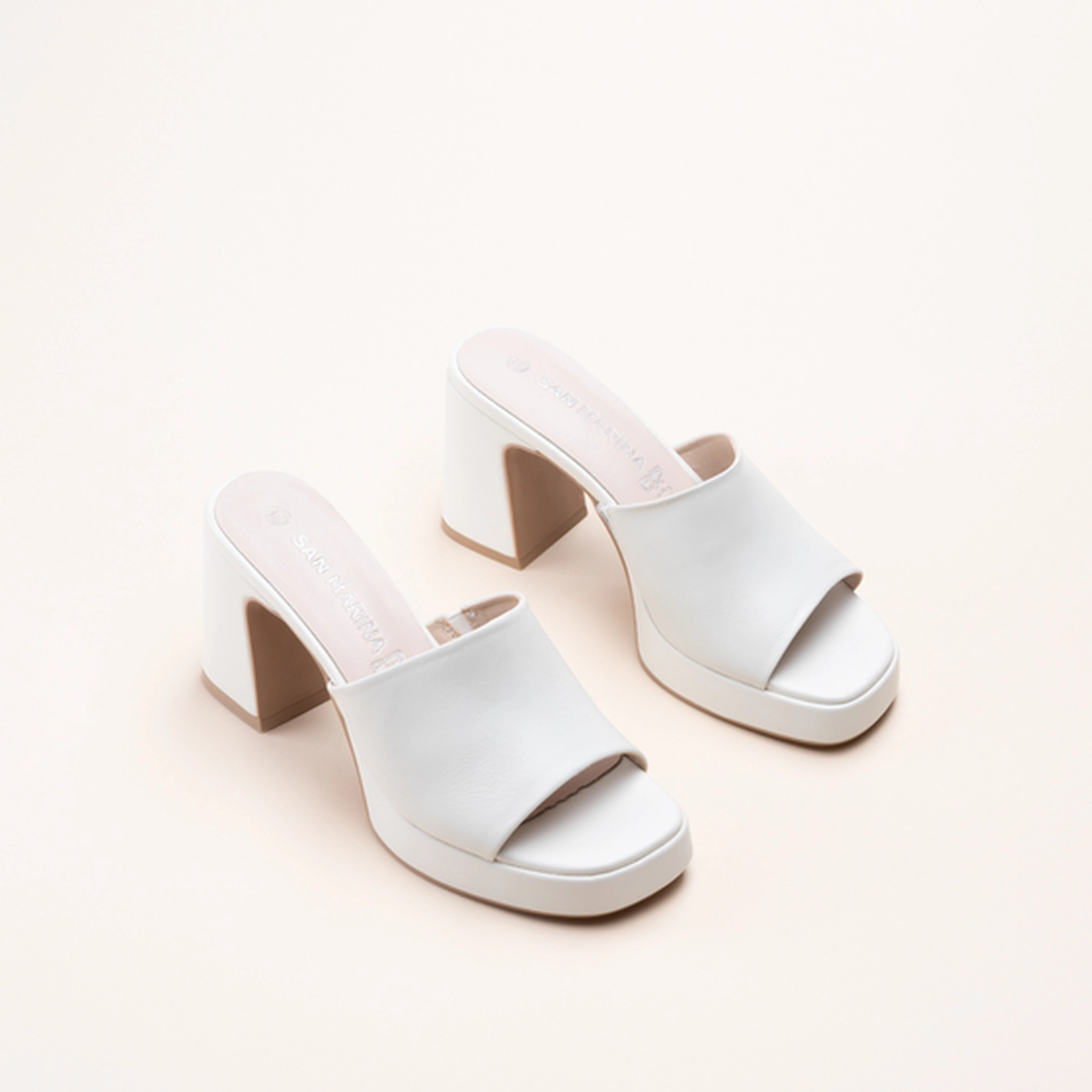 Mules BLANC SAN MARINA