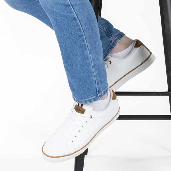 Baskets BLANC DENIM SIDE