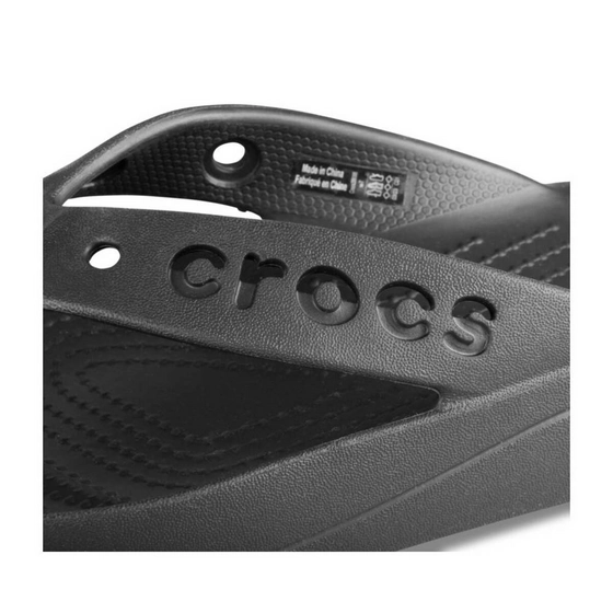 Tongs NOIR CROCS Baya Plateform Flip