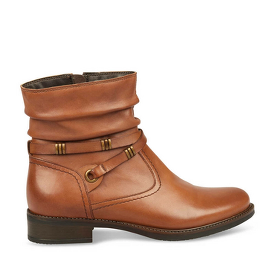 Bottines COGNAC MEGIS ELEGANT