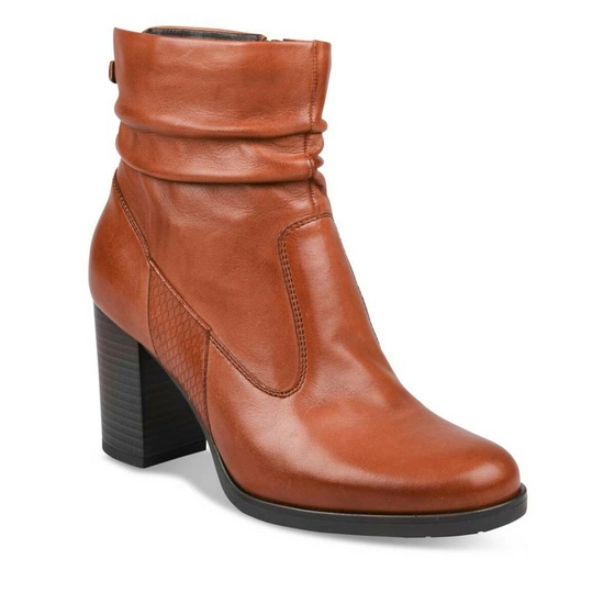 Bottines COGNAC MEGIS ELEGANT