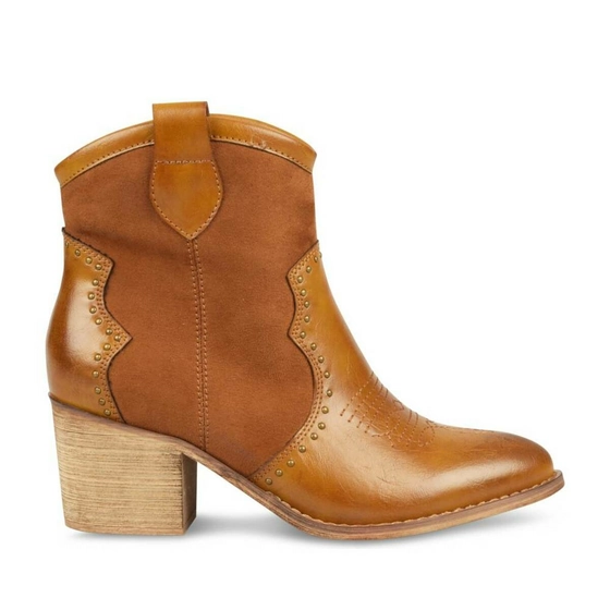 Ankle boots COGNAC ANGELA THOMPSON