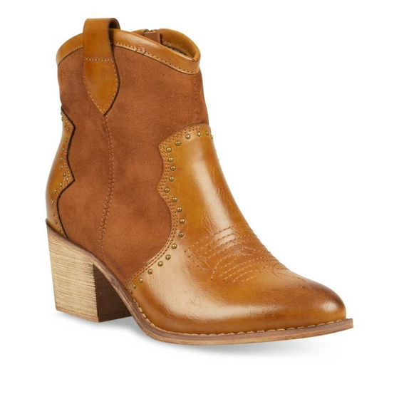 Ankle boots COGNAC ANGELA THOMPSON