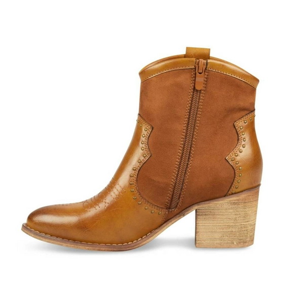 Ankle boots COGNAC ANGELA THOMPSON