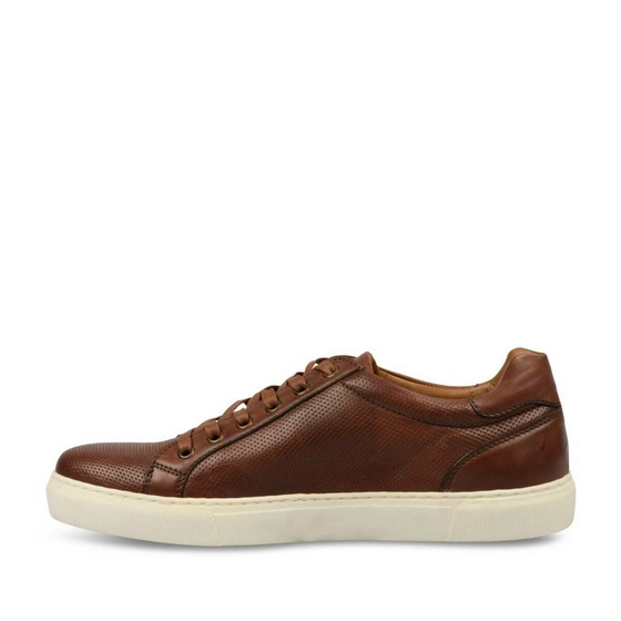 Sneakers BROWN DENIM SIDE CUIR