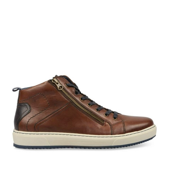 Sneakers BROWN DENIM SIDE CUIR