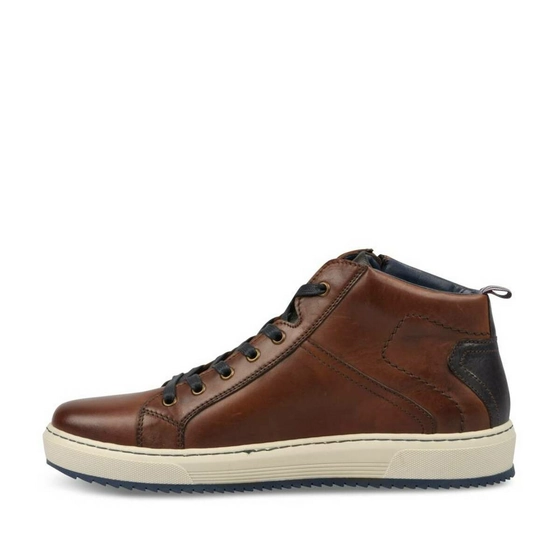 Sneakers BROWN DENIM SIDE CUIR