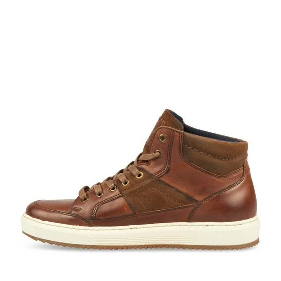 Sneakers BROWN DENIM SIDE CUIR