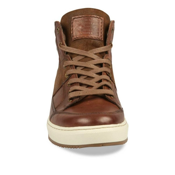 Sneakers BROWN DENIM SIDE CUIR