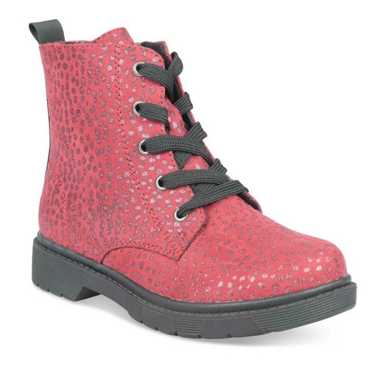 Ankle boots RED LOVELY SKULL