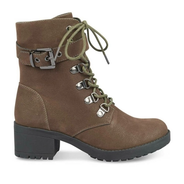 Ankle boots KHAKI LOVELY SKULL