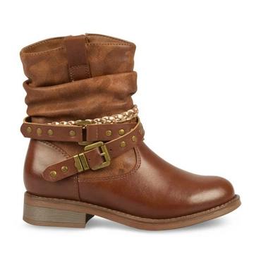 Bottines MARRON LOVELY SKULL