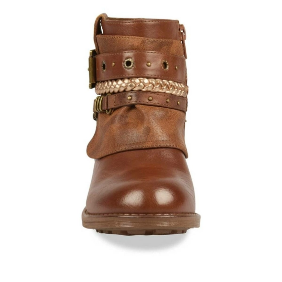 Bottines COGNAC LOVELY SKULL