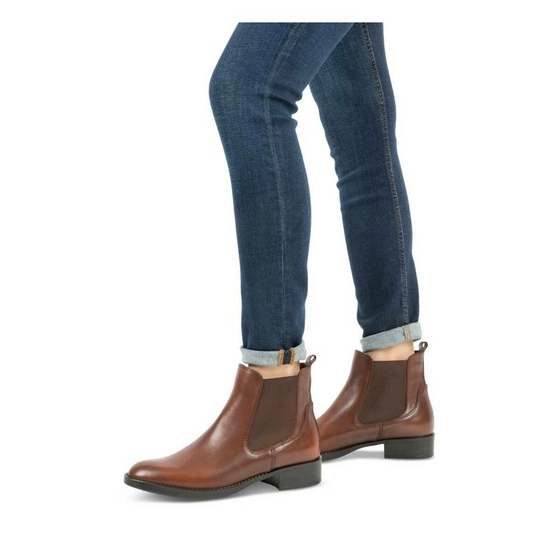 Ankle boots COGNAC MEGIS ELEGANT