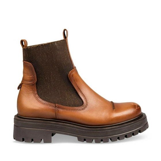 Bottines COGNAC SINEQUANONE