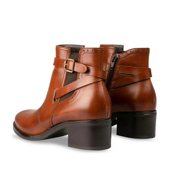 Bottines COGNAC MEGIS ELEGANT