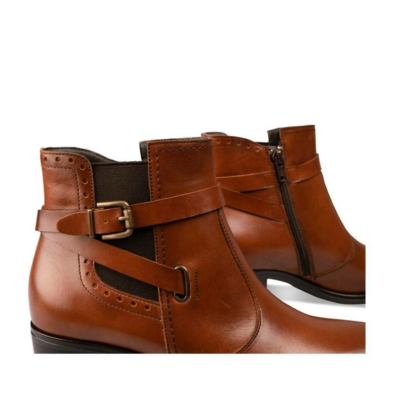 Bottines COGNAC MEGIS ELEGANT