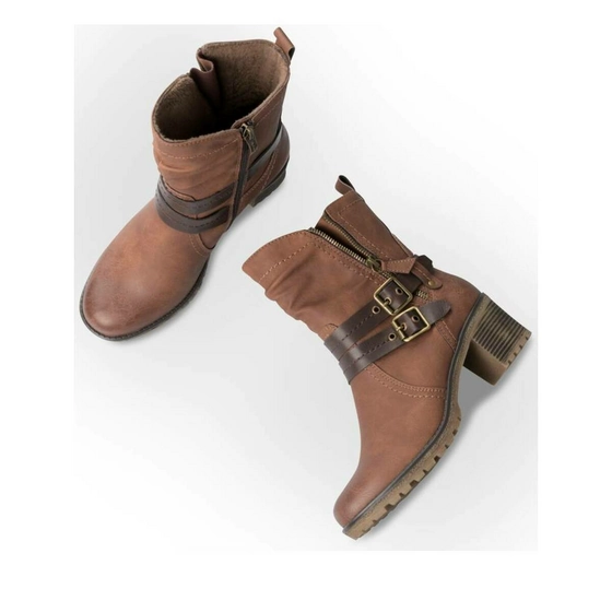 Bottines MARRON RELIFE