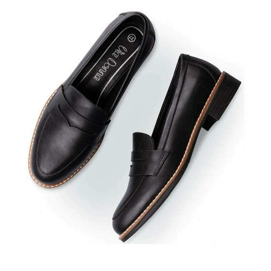 Moccasins BLACK VIA DONNA