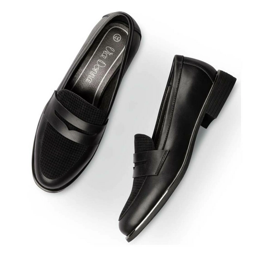 Mocassins NOIR VIA DONNA