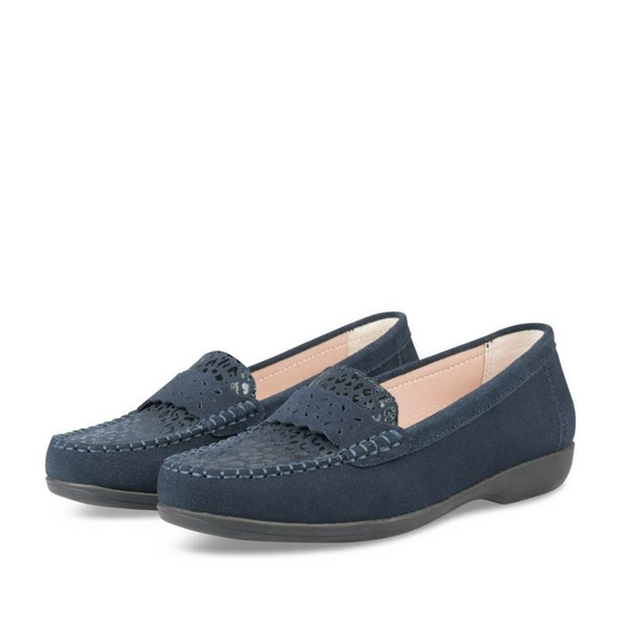 Moccasins NAVY NEOSOFT WOMEN LEATHER