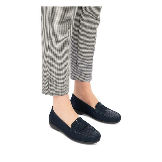 Moccasins NAVY NEOSOFT WOMEN LEATHER