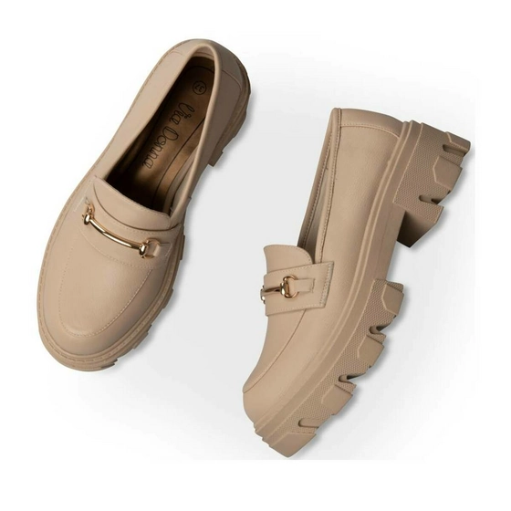 Mocassins BEIGE VIA DONNA