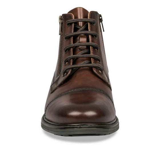 Bottines COGNAC DENIM SIDE CUIR