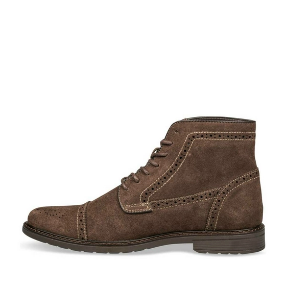 Bottines MARRON DENIM SIDE CUIR